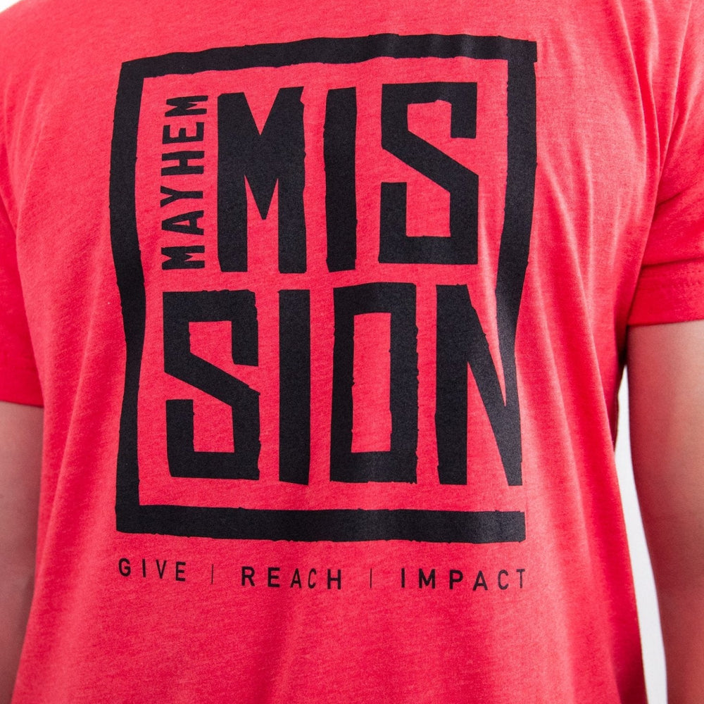 
                  
                    Mayhem Mission Original T-Shirt: Red
                  
                